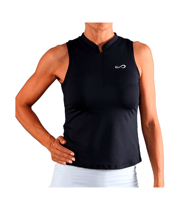 Polo Endless Glam Black 2025 Padel Clothes Endless