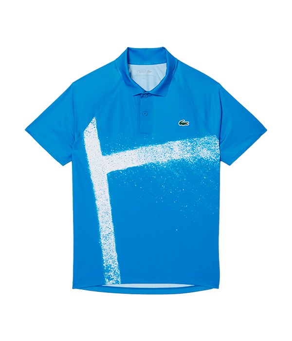 Polo Lacoste Novak Djokovic Blue/White 2025 Padel Clothes Lacoste