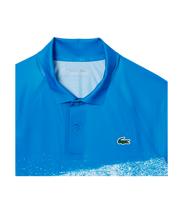 Polo Lacoste Novak Djokovic Blue/White 2025 Padel Clothes Lacoste
