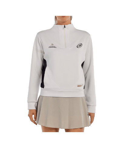 Hoodie Bullpadel Airar Women White 2025 Padel Clothes Bullpadel