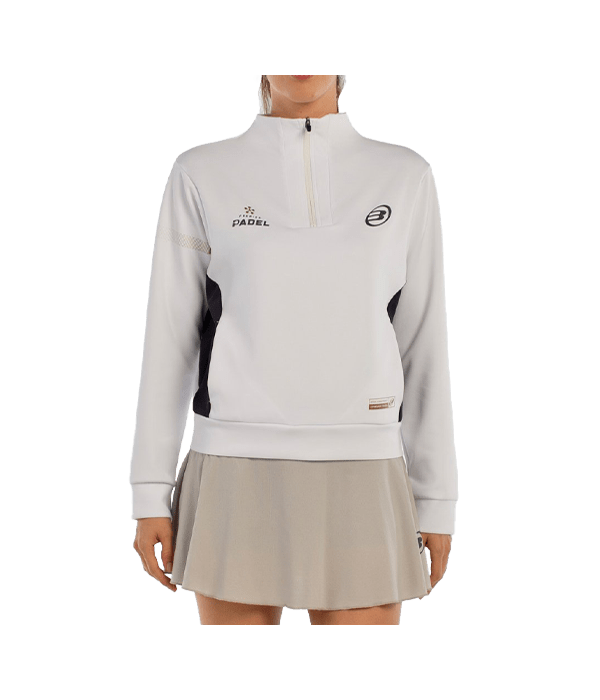 Hoodie Bullpadel Airar Women White 2025 Padel Clothes Bullpadel