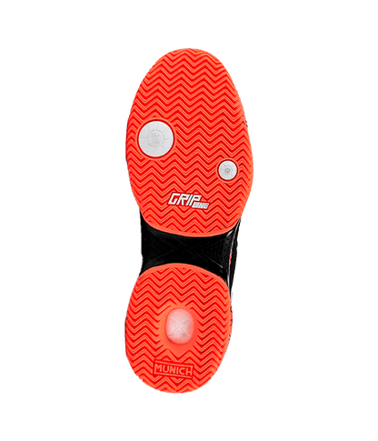 Munich Padx 55 Black/Red 2025 Padel Shoes Padel Shoes Munich