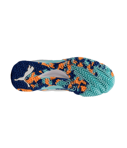 Puma Nova Elite White/Black/Blue/Heat Fire 2025 Padel Shoes Padel Shoes Puma